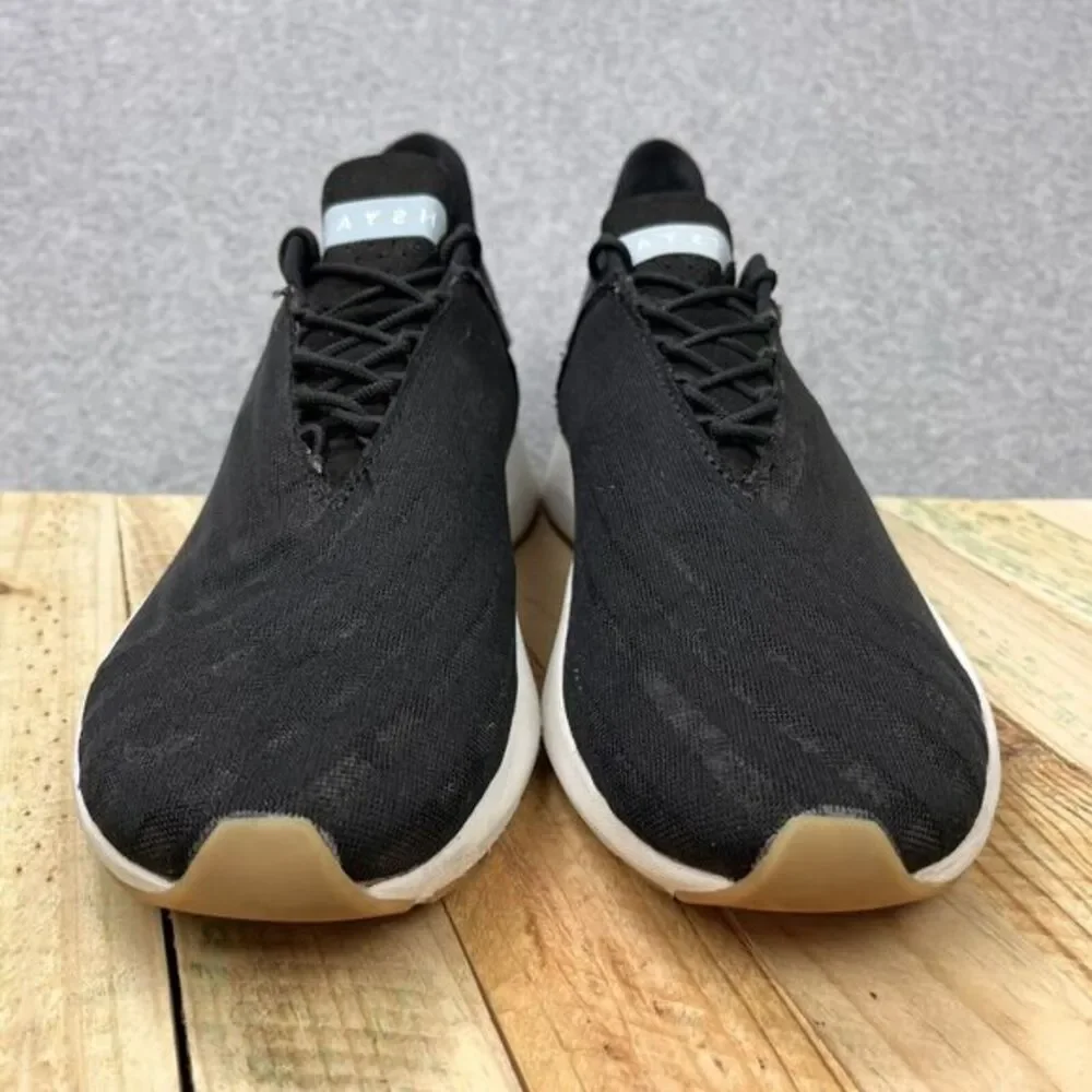 Saysh One Shoes Womens Sz 9.5 Black White Gum Lightweight Allyson Felix Sneakers